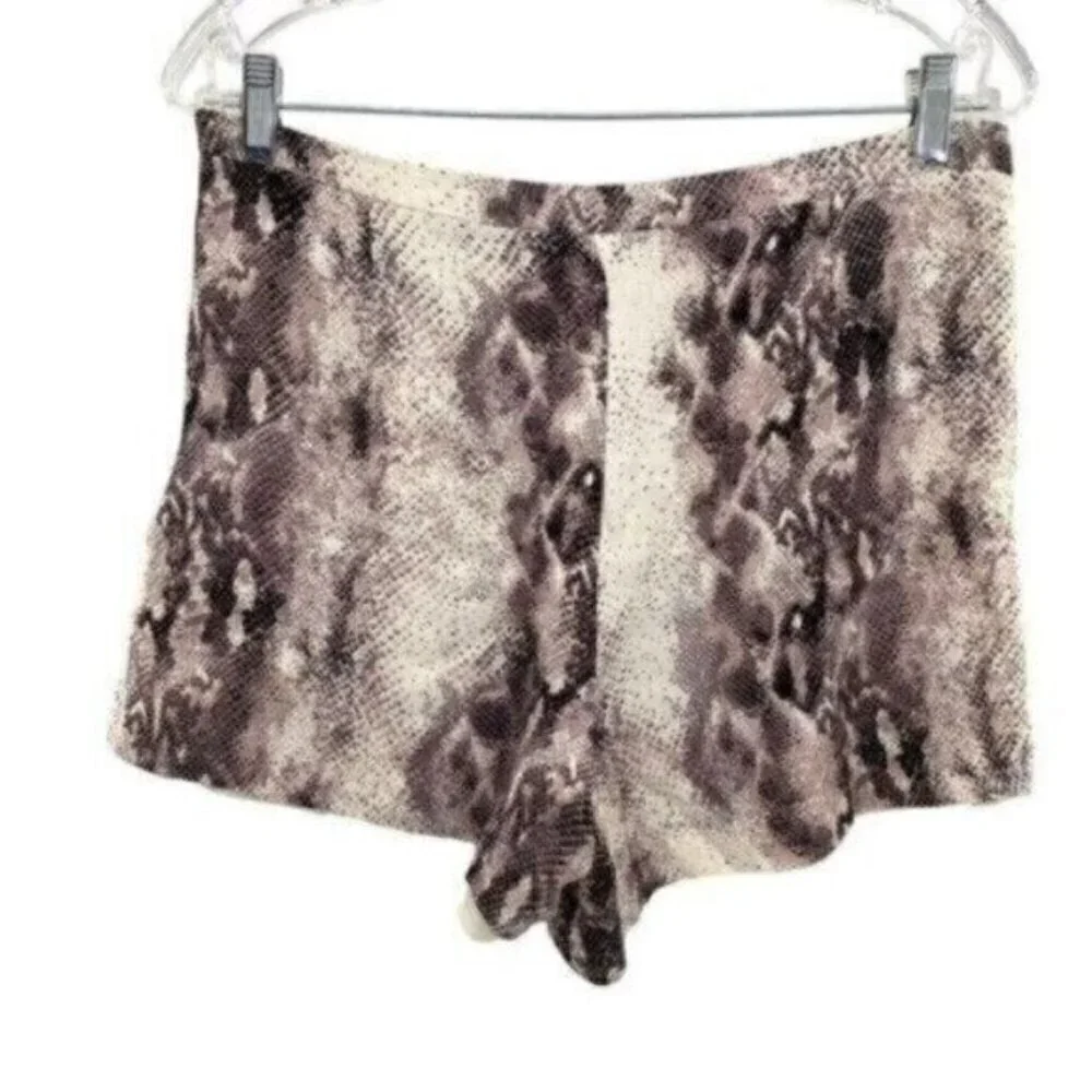 Gianni Bini Snakeskin High Rise Shorts